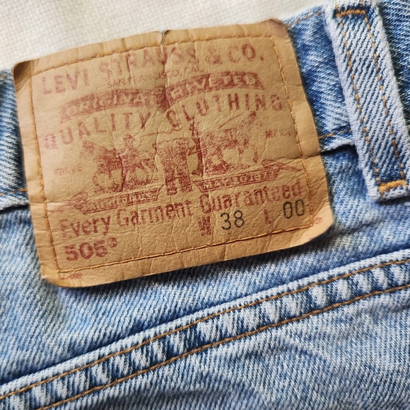 Levi's 505 Jean Short Sz W38 - Picture 2 of 5